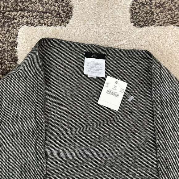 NWT JCrew Scarf Shawl Grey Stripe - Picture 2 of 6